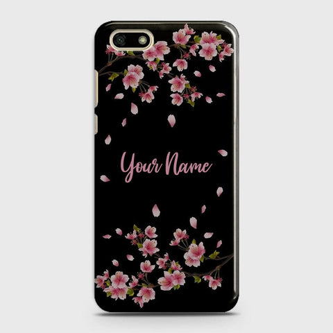 Huawei Y5 Prime 2018 Cover - Floral Series - Matte Finish - Snap On Hard Case with LifeTime Colors Guarantee