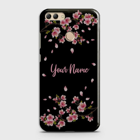 Huawei Y9 2018 Cover - Floral Series - Matte Finish - Snap On Hard Case with LifeTime Colors Guarantee