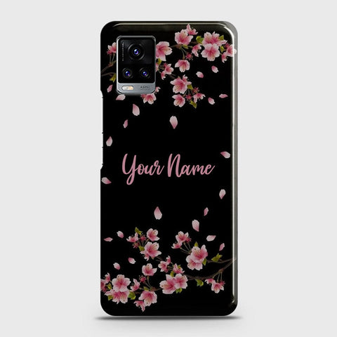 Vivo V20  Cover - Floral Series - Matte Finish - Snap On Hard Case with LifeTime Colors Guarantee