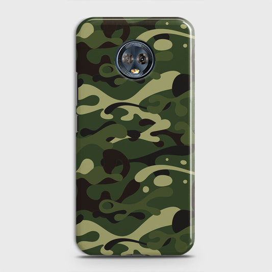 Motorola Moto G6 Cover - Camo Series - Forest Green Design - Matte Finish - Snap On Hard Case with LifeTime Colors Guarantee
