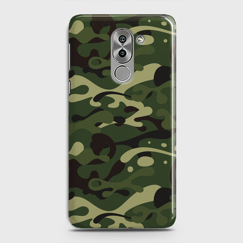 Huawei Honor 6X Cover - Camo Series - Forest Green Design - Matte Finish - Snap On Hard Case with LifeTime Colors Guarantee