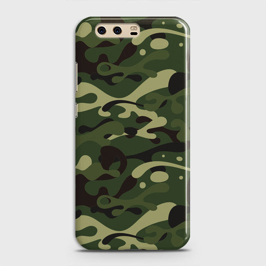 Huawei P10 Plus Cover - Camo Series - Forest Green Design - Matte Finish - Snap On Hard Case with LifeTime Colors Guarantee
