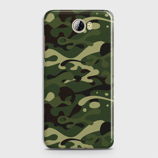 Huawei Y5 II Cover - Camo Series - Forest Green Design - Matte Finish - Snap On Hard Case with LifeTime Colors Guarantee
