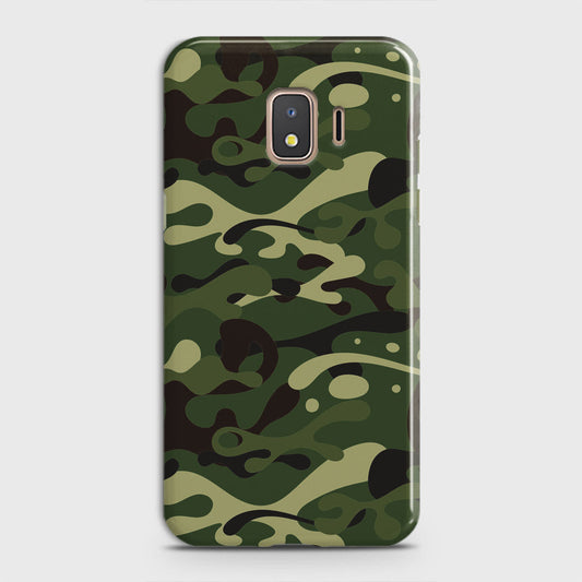 Samsung Galaxy J2 Core 2018 Cover - Camo Series - Forest Green Design - Matte Finish - Snap On Hard Case with LifeTime Colors Guarantee