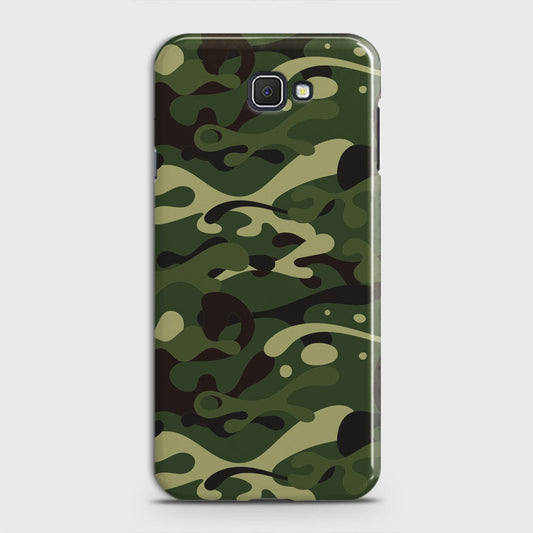 Samsung Galaxy J7 Prime 2 Cover - Camo Series - Forest Green Design - Matte Finish - Snap On Hard Case with LifeTime Colors Guarantee