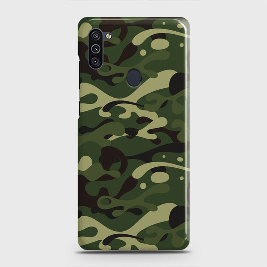 Samsung Galaxy M11 Cover - Camo Series - Forest Green Design - Matte Finish - Snap On Hard Case with LifeTime Colors Guarantee