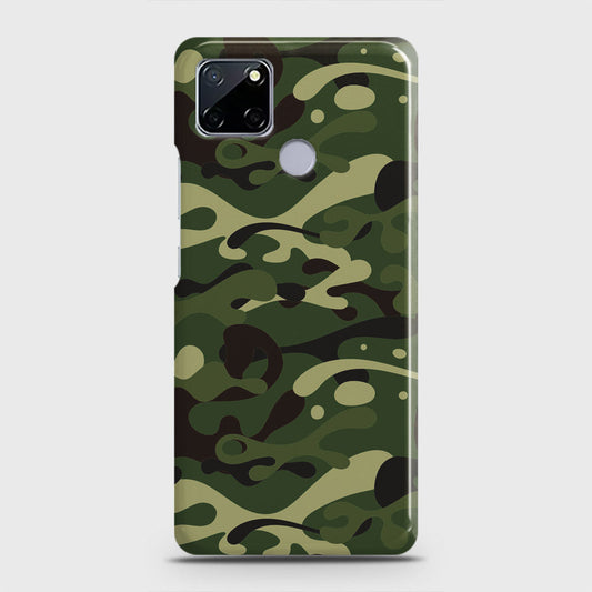 Realme Narzo 30A Cover - Camo Series - Forest Green Design - Matte Finish - Snap On Hard Case with LifeTime Colors Guarantee
