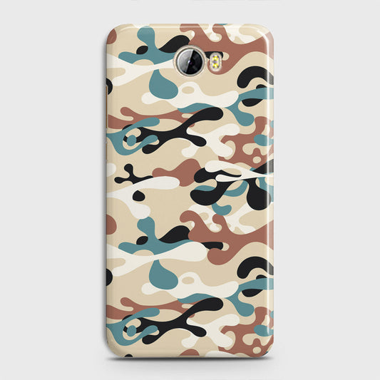 Huawei Y5 II Cover - Camo Series - Black & Brown Design - Matte Finish - Snap On Hard Case with LifeTime Colors Guarantee