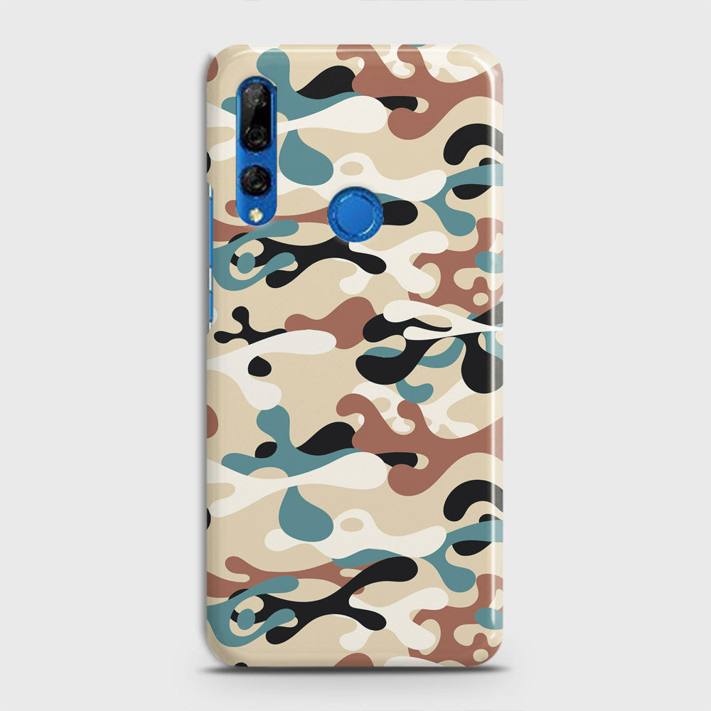 Huawei Y9 Prime 2019 Cover - Camo Series - Black & Brown Design - Matte Finish - Snap On Hard Case with LifeTime Colors Guarantee