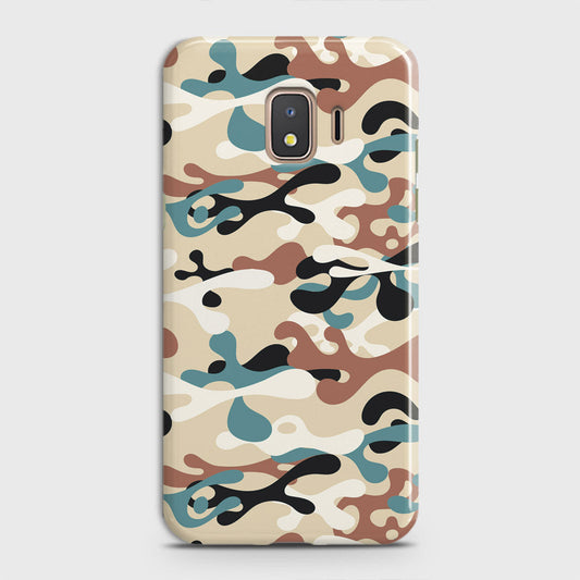 Samsung Galaxy J2 Core 2018 Cover - Camo Series - Black & Brown Design - Matte Finish - Snap On Hard Case with LifeTime Colors Guarantee