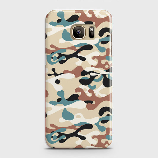 Samsung Galaxy Note 7 Cover - Camo Series - Black & Brown Design - Matte Finish - Snap On Hard Case with LifeTime Colors Guarantee