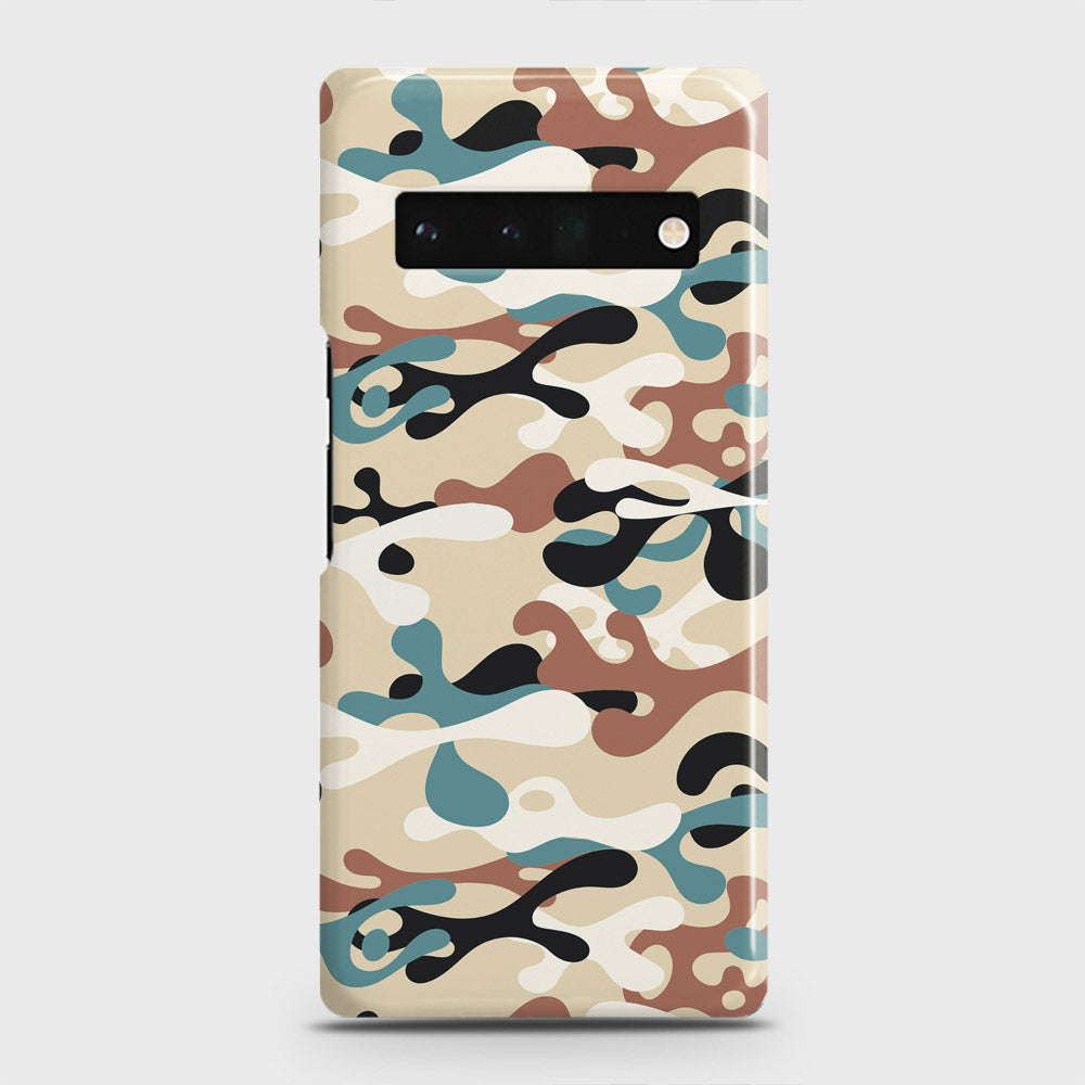 Google Pixel 6 Pro Cover - Camo Series - Black & Brown Design - Matte Finish - Snap On Hard Case with LifeTime Colors Guarantee