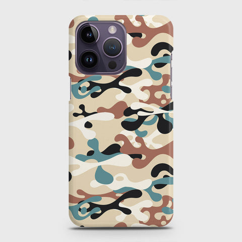 iPhone 14 Pro Max Cover - Camo Series - Black & Brown Design - Matte Finish - Snap On Hard Case with LifeTime Colors Guarantee