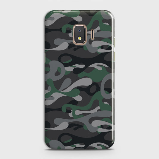 Samsung Galaxy J2 Core 2018 Cover - Camo Series - Green & Grey Design - Matte Finish - Snap On Hard Case with LifeTime Colors Guarantee
