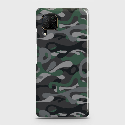 Huawei P40 lite Cover - Camo Series - Green & Grey Design - Matte Finish - Snap On Hard Case with LifeTime Colors Guarantee