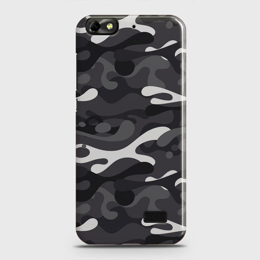 Huawei Honor 4C Cover - Camo Series - White & Grey Design - Matte Finish - Snap On Hard Case with LifeTime Colors Guarantee