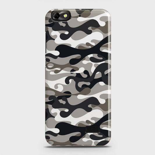 Huawei Honor 4C Cover - Camo Series - Black & Olive Design - Matte Finish - Snap On Hard Case with LifeTime Colors Guarantee