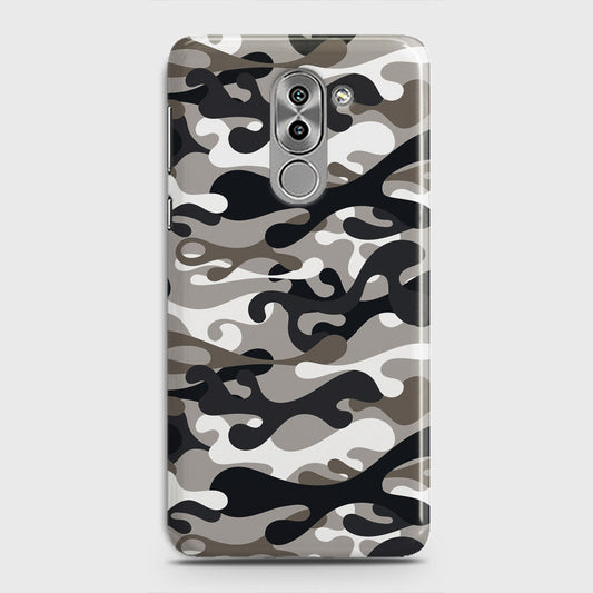 Huawei Honor 6X Cover - Camo Series - Black & Olive Design - Matte Finish - Snap On Hard Case with LifeTime Colors Guarantee