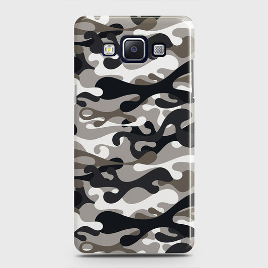 Samsung Galaxy E5 Cover - Camo Series - Black & Olive Design - Matte Finish - Snap On Hard Case with LifeTime Colors Guarantee
