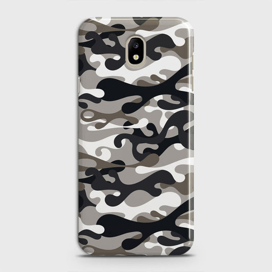 Samsung Galaxy J3 2018 Cover - Camo Series - Black & Olive Design - Matte Finish - Snap On Hard Case with LifeTime Colors Guarantee