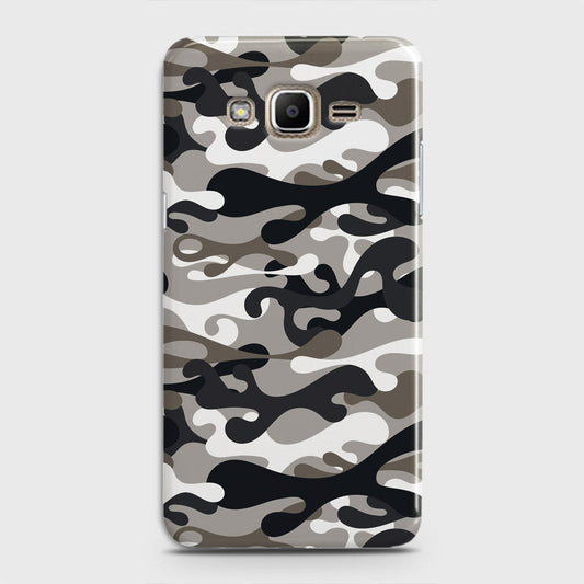 Samsung Galaxy J3 2016 / J320 Cover - Camo Series - Black & Olive Design - Matte Finish - Snap On Hard Case with LifeTime Colors Guarantee