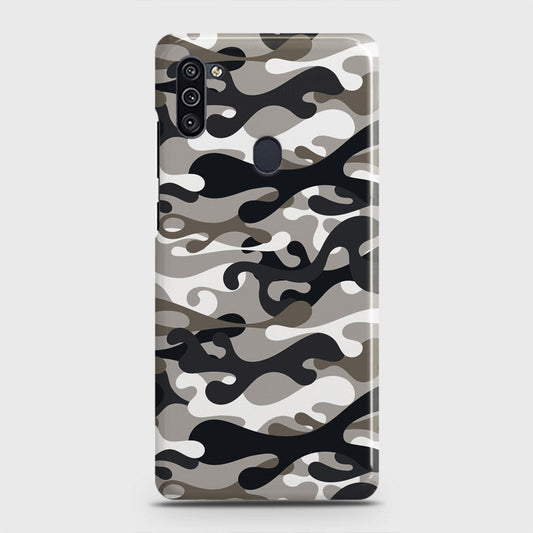 Samsung Galaxy M11 Cover - Camo Series - Black & Olive Design - Matte Finish - Snap On Hard Case with LifeTime Colors Guarantee