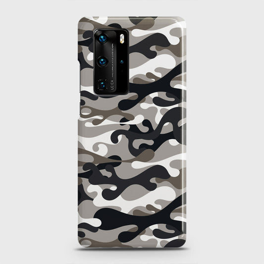 Huawei P40 Pro Cover - Camo Series - Black & Olive Design - Matte Finish - Snap On Hard Case with LifeTime Colors Guarantee
