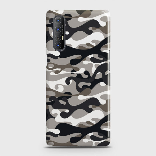 Oppo Reno 3 Pro Cover - Camo Series - Black & Olive Design - Matte Finish - Snap On Hard Case with LifeTime Colors Guarantee