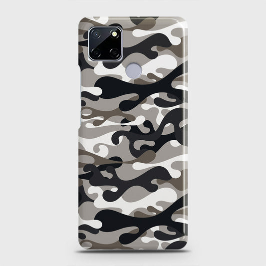 Realme Narzo 30A Cover - Camo Series - Black & Olive Design - Matte Finish - Snap On Hard Case with LifeTime Colors Guarantee