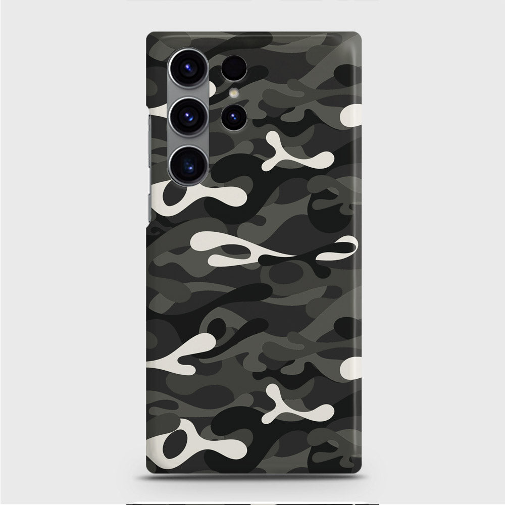 Samsung Galaxy S23 Ultra Cover - Camo Series - Ranger Grey Design - Matte Finish - Snap On Hard Case with LifeTime Colors Guarantee