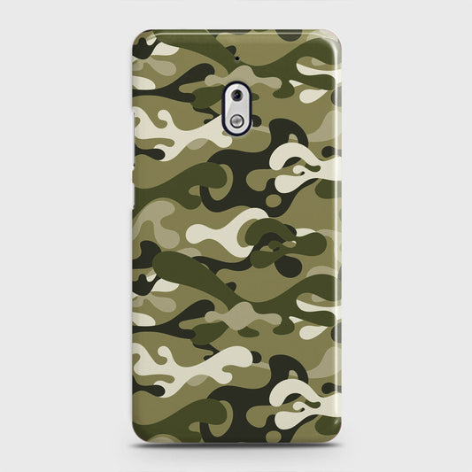 Nokia 2.1 Cover - Camo Series - Light Green Design - Matte Finish - Snap On Hard Case with LifeTime Colors Guarantee