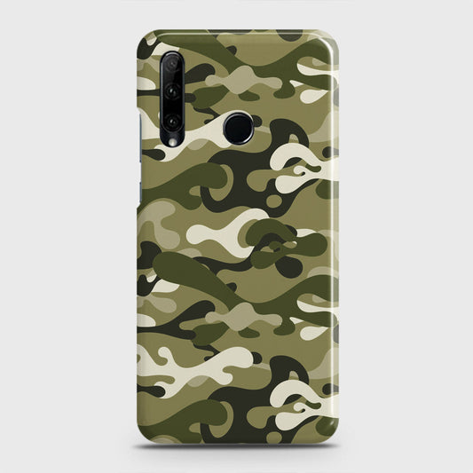 Honor 20 lite Cover - Camo Series - Light Green Design - Matte Finish - Snap On Hard Case with LifeTime Colors Guarantee