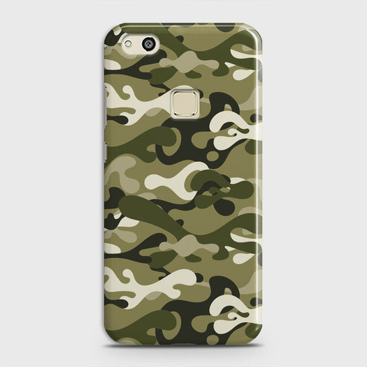 Huawei P10 Lite Cover - Camo Series - Light Green Design - Matte Finish - Snap On Hard Case with LifeTime Colors Guarantee
