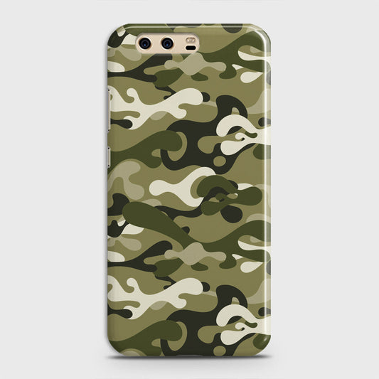Huawei P10 Plus Cover - Camo Series - Light Green Design - Matte Finish - Snap On Hard Case with LifeTime Colors Guarantee