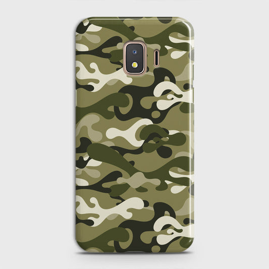 Samsung Galaxy J2 Core 2018 Cover - Camo Series - Light Green Design - Matte Finish - Snap On Hard Case with LifeTime Colors Guarantee