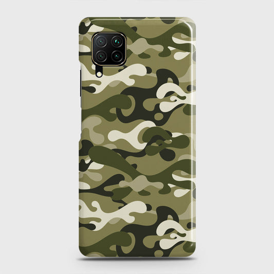 Huawei P40 lite Cover - Camo Series - Light Green Design - Matte Finish - Snap On Hard Case with LifeTime Colors Guarantee