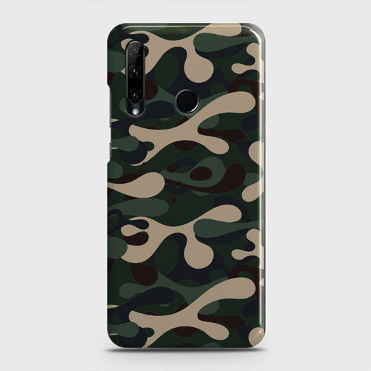 Honor 20 lite Cover - Camo Series - Dark Green Design - Matte Finish - Snap On Hard Case with LifeTime Colors Guarantee