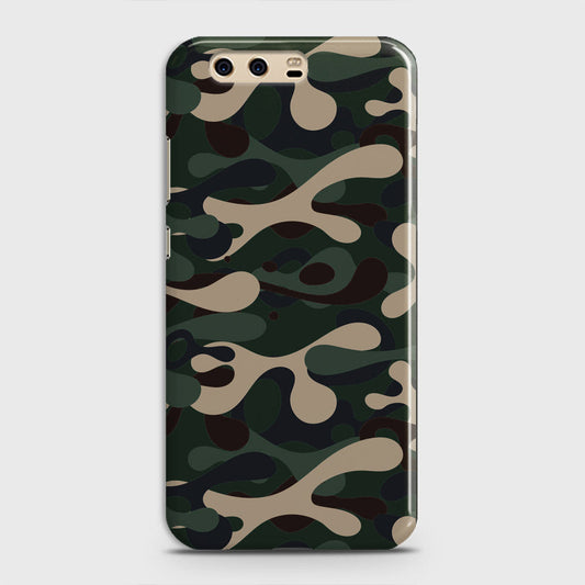 Huawei P10 Plus Cover - Camo Series - Dark Green Design - Matte Finish - Snap On Hard Case with LifeTime Colors Guarantee
