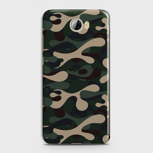 Huawei Y5 II Cover - Camo Series - Dark Green Design - Matte Finish - Snap On Hard Case with LifeTime Colors Guarantee