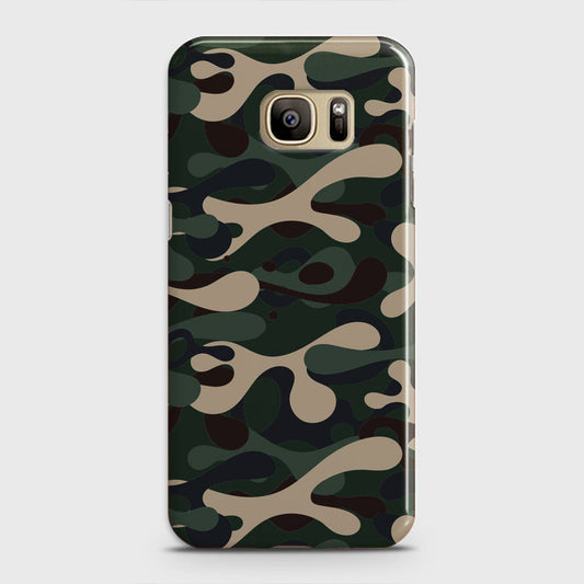 Samsung Galaxy Note 7 Cover - Camo Series - Dark Green Design - Matte Finish - Snap On Hard Case with LifeTime Colors Guarantee