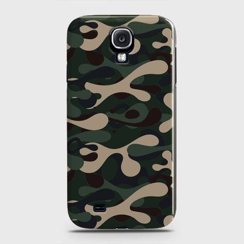 Samsung Galaxy S4 Cover - Camo Series - Dark Green Design - Matte Finish - Snap On Hard Case with LifeTime Colors Guarantee