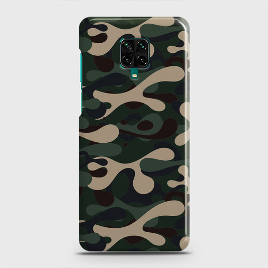 Xiaomi Redmi Note 9S Cover - Camo Series - Dark Green Design - Matte Finish - Snap On Hard Case with Life Time Colors Guarantee (Fast Delivery)