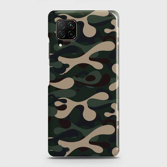 Huawei P40 lite Cover - Camo Series - Dark Green Design - Matte Finish - Snap On Hard Case with LifeTime Colors Guarantee