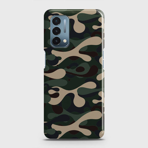 OnePlus Nord N200 5G Cover - Camo Series - Dark Green Design - Matte Finish - Snap On Hard Case with LifeTime Colors Guarantee