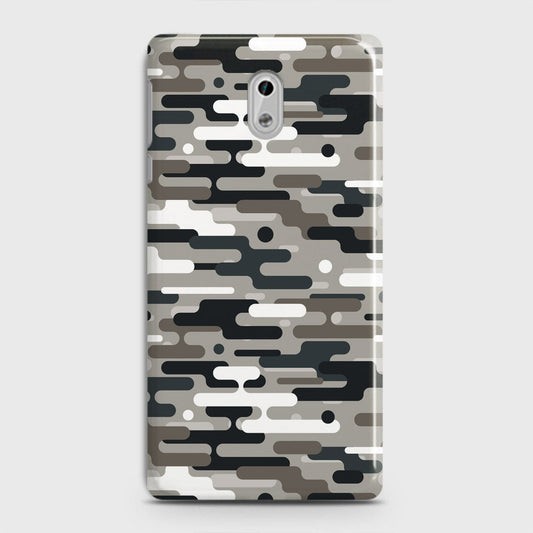 Nokia 3 Cover - Camo Series 2 - Black & Olive Design - Matte Finish - Snap On Hard Case with LifeTime Colors Guarantee