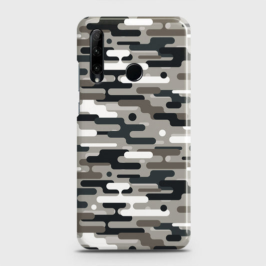 Honor 20 lite Cover - Camo Series 2 - Black & Olive Design - Matte Finish - Snap On Hard Case with LifeTime Colors Guarantee