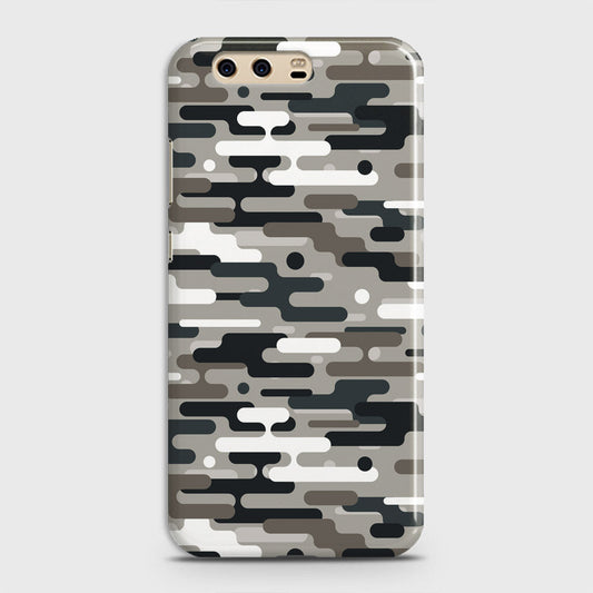 Huawei P10 Plus Cover - Camo Series 2 - Black & Olive Design - Matte Finish - Snap On Hard Case with LifeTime Colors Guarantee