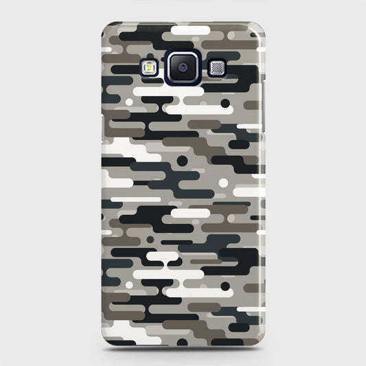 Samsung Galaxy E5 Cover - Camo Series 2 - Black & Olive Design - Matte Finish - Snap On Hard Case with LifeTime Colors Guarantee