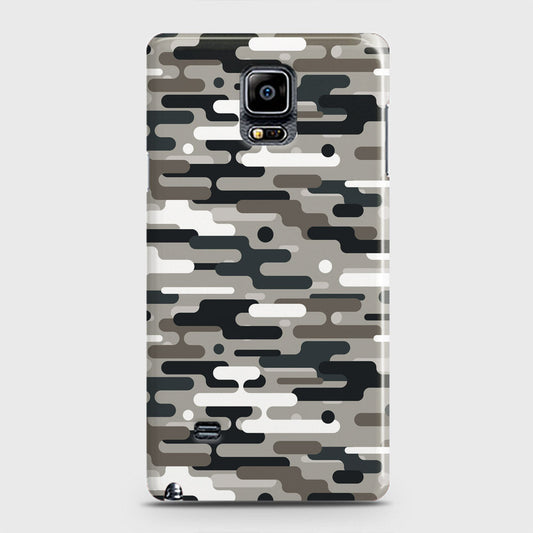 Samsung Galaxy Note 4 Cover - Camo Series 2 - Black & Olive Design - Matte Finish - Snap On Hard Case with LifeTime Colors Guarantee