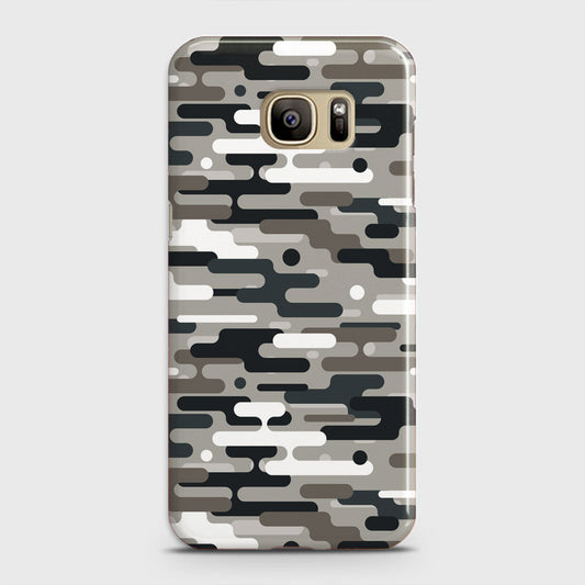 Samsung Galaxy Note 7 Cover - Camo Series 2 - Black & Olive Design - Matte Finish - Snap On Hard Case with LifeTime Colors Guarantee
